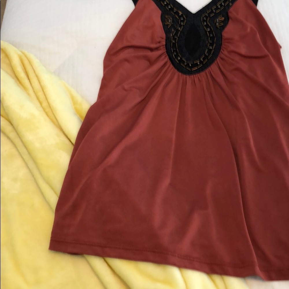 Sequin and beads.  Think Miss Me top. - Picture 6 of 6